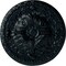 Ekena Millwork Amelia Ceiling Medallion (Fits Canopies up to 2 3/8"), Hand-Painted Night Shade, 19 5/8"OD x 3/4"P CM20AMNSF - alternate 1
